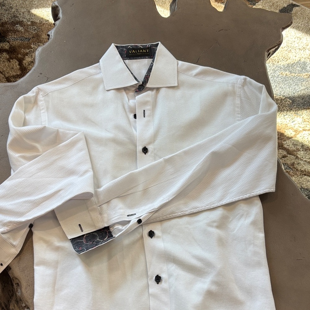 Valani Men's Elegant White Dress Shirt